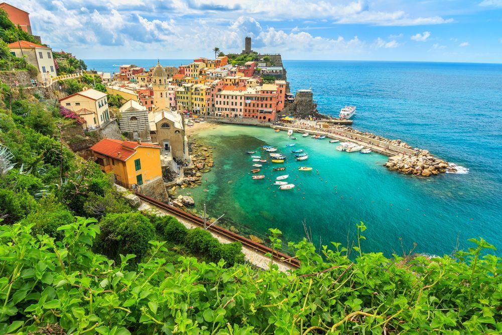 Vakkert landskap i Liguria