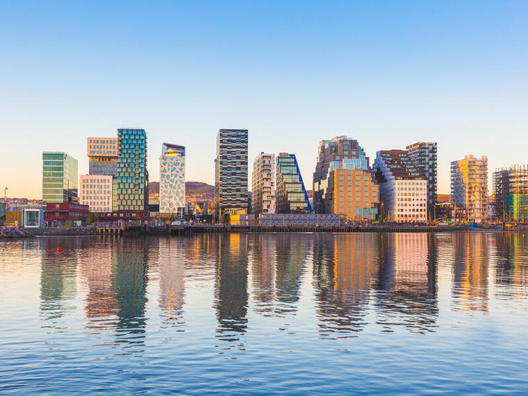 Norge byr på spennende arkitektur, for eksempel Barcode i Oslo