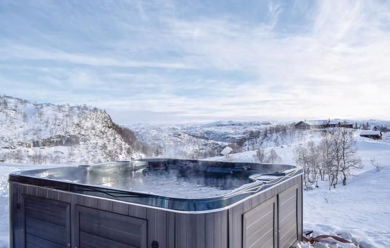 boblebad på hytte
