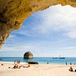 Nyt strandlivet i Algarve
