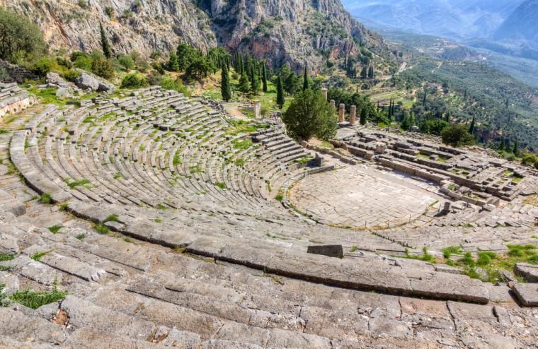 Se Delfi teatret på ferie i Hellas