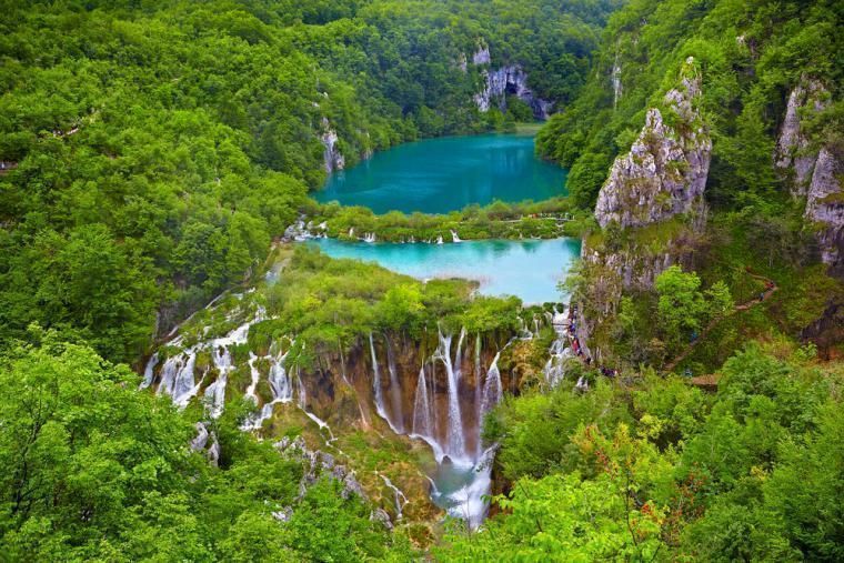 Plitvice nasjonalpark i Kroatia