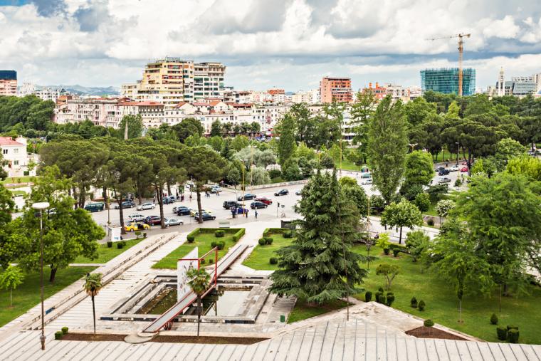 Utsikt over Tirana