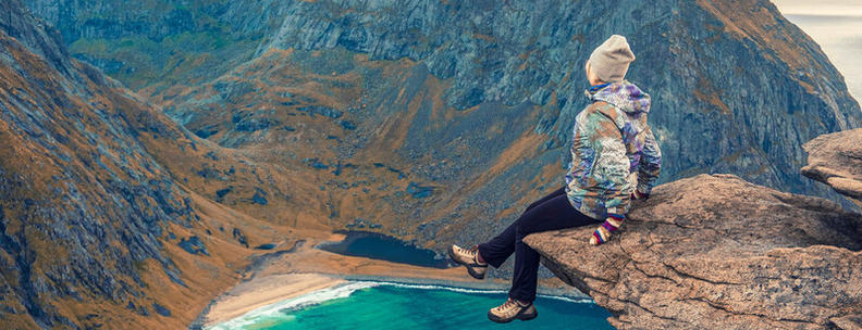 Fjellturen til Ryten i Lofoten gir en fantastisk utsikt